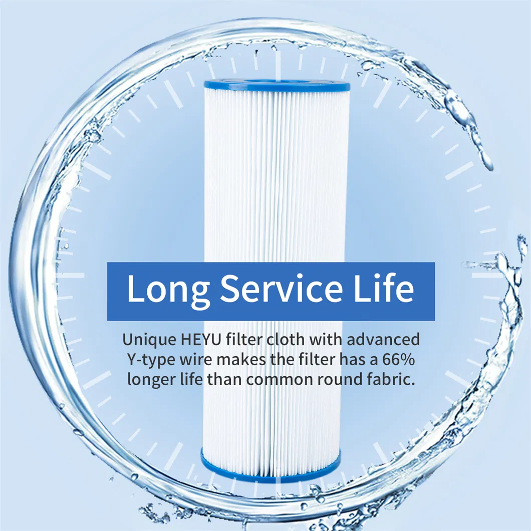 NSF Certified Easy Clean Pleated Swimming Pool and SPA Filter Cartridge Filtro De Agua