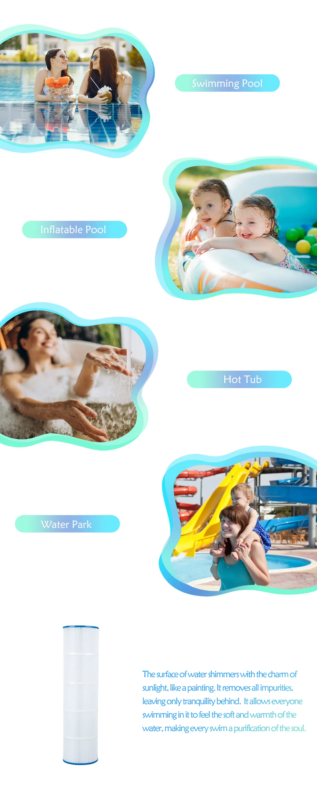 Above Ground Hot Tub SPA Swimming Pool Filter Cartridge Compatible with C-7471