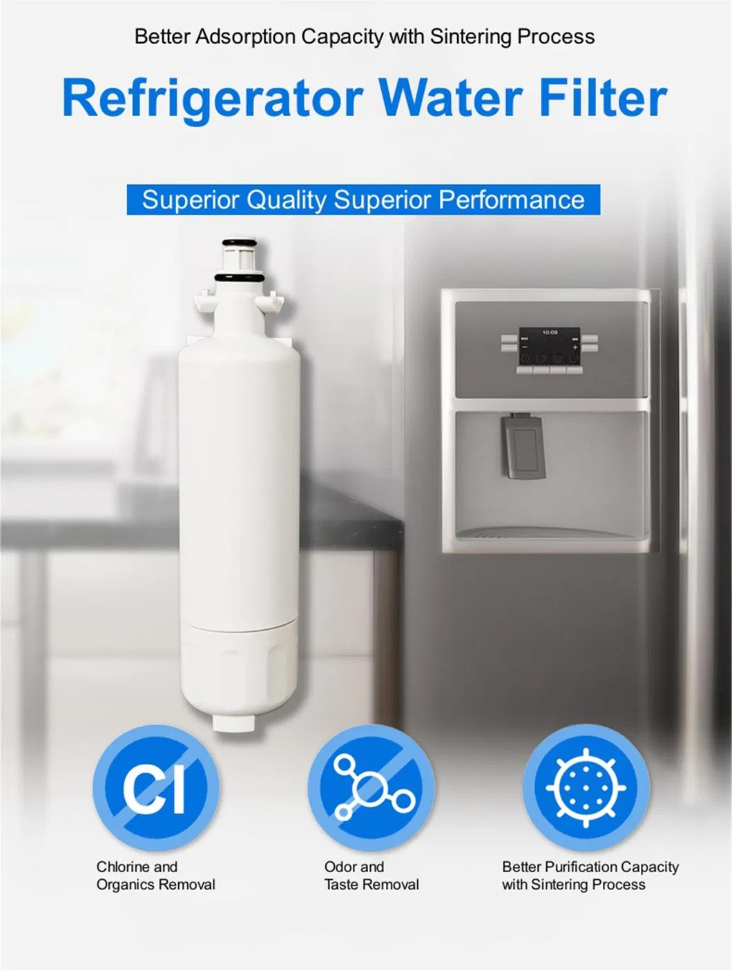 Brand Water Filter Jug Purifier Small Capacity Water Bottle Filter in Refrigerator