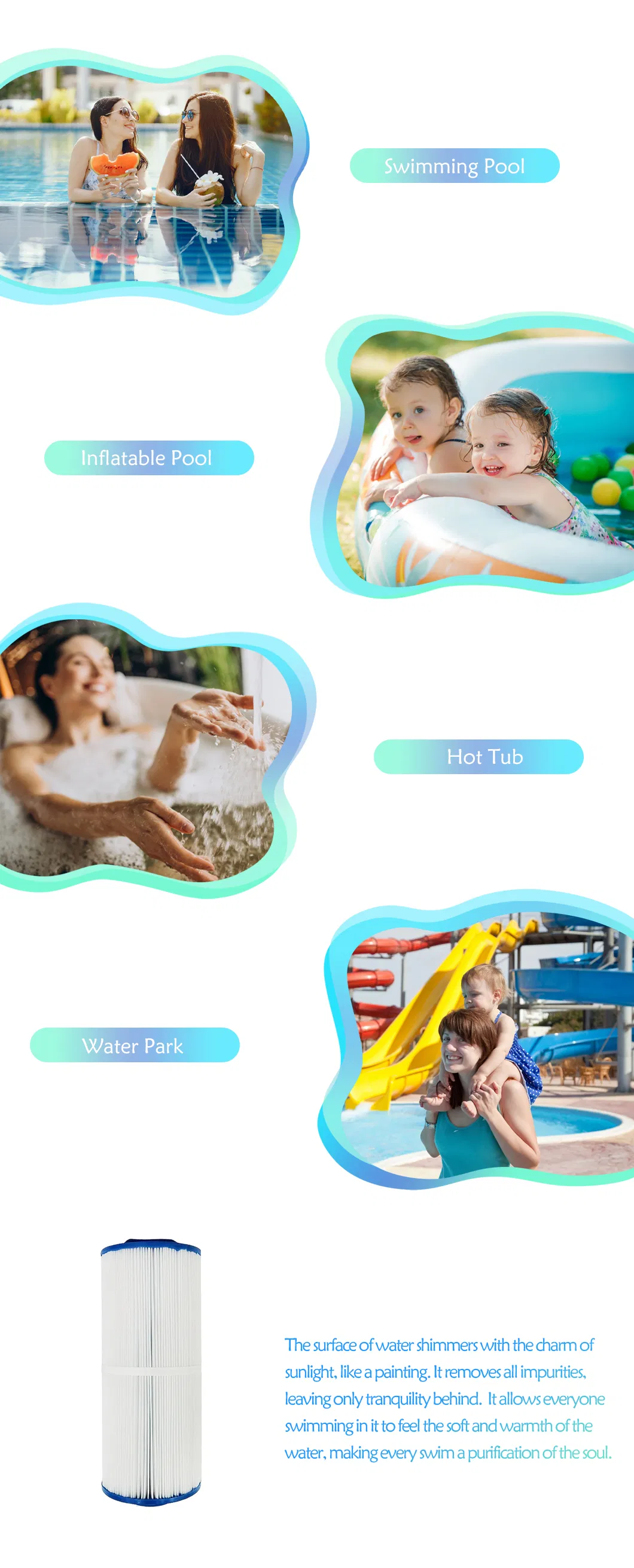 Compatible Swimming Pool Filter for 5CH-502 Ppm50sc-F3m FC-0195 Model SPA Hot Tub