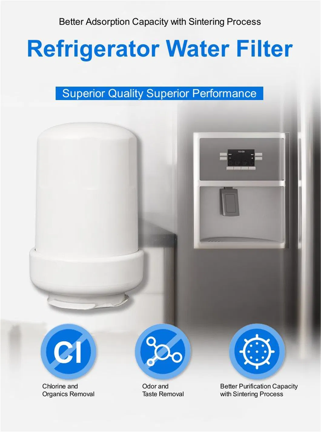 Filter Cartridge Filtro De Carbon Activo Fridge Water Filter for Fridge