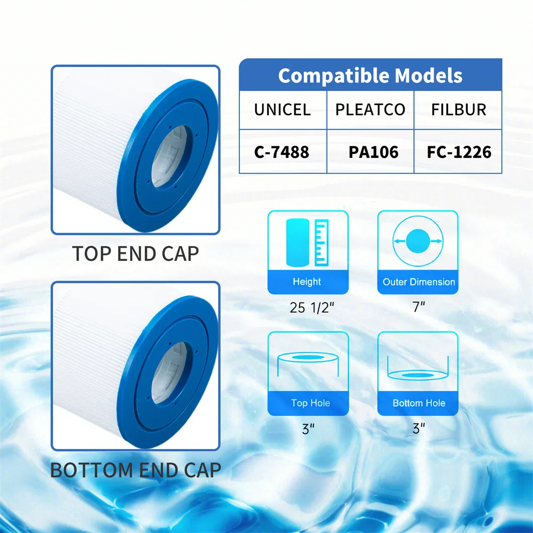 NSF Certified Swimming Pool Sand Pool SPA Hot Tub Swimming Pool Water Filter Filtro De Agua
