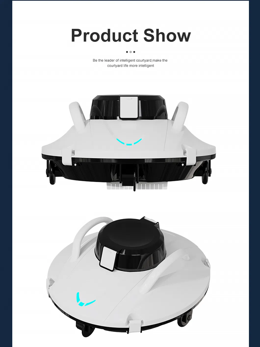 Hot Cordless Pool Robot Vacuum Swimming Automatic Robotic Pool Cleaners, Robotic Pool Rechargeable Cleaner for Above Ground &amp; in-Ground Swimming Flat Pools