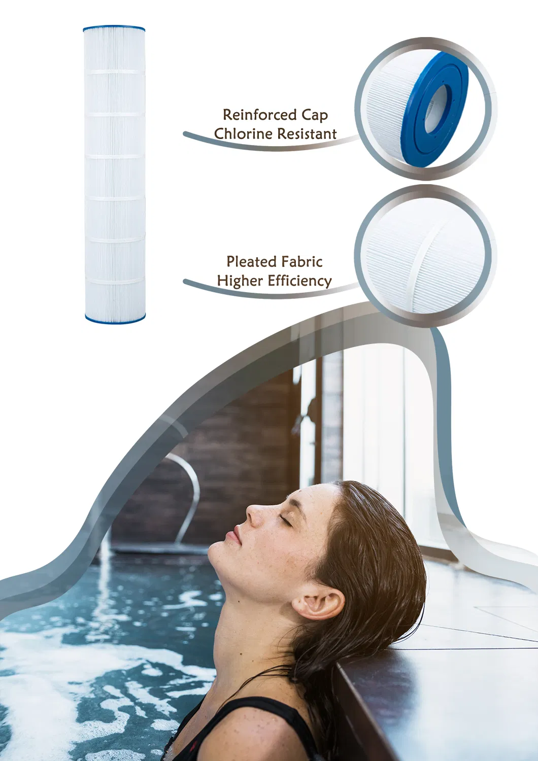 Swimming Pool Accessories Water Cleaning SPA Filters Hot Tub Filter Compatible with PA131