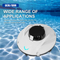 Cordless Robotic Pool Cleaner - Automatic Pool Vacuum for Inground Above Ground Pools - Smart Water Sensor Technology - Dual-Drive Motors Lasts 60 Mins