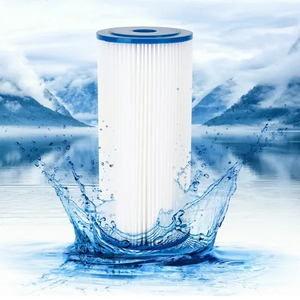 5 Micron 10" X 4.5" Pleated Sediment Water Filter Replacement Cartridge Whole House Sediment Filtration Compatible with Fxhsc, Ecp5-Bb, R50-Bb, RS6