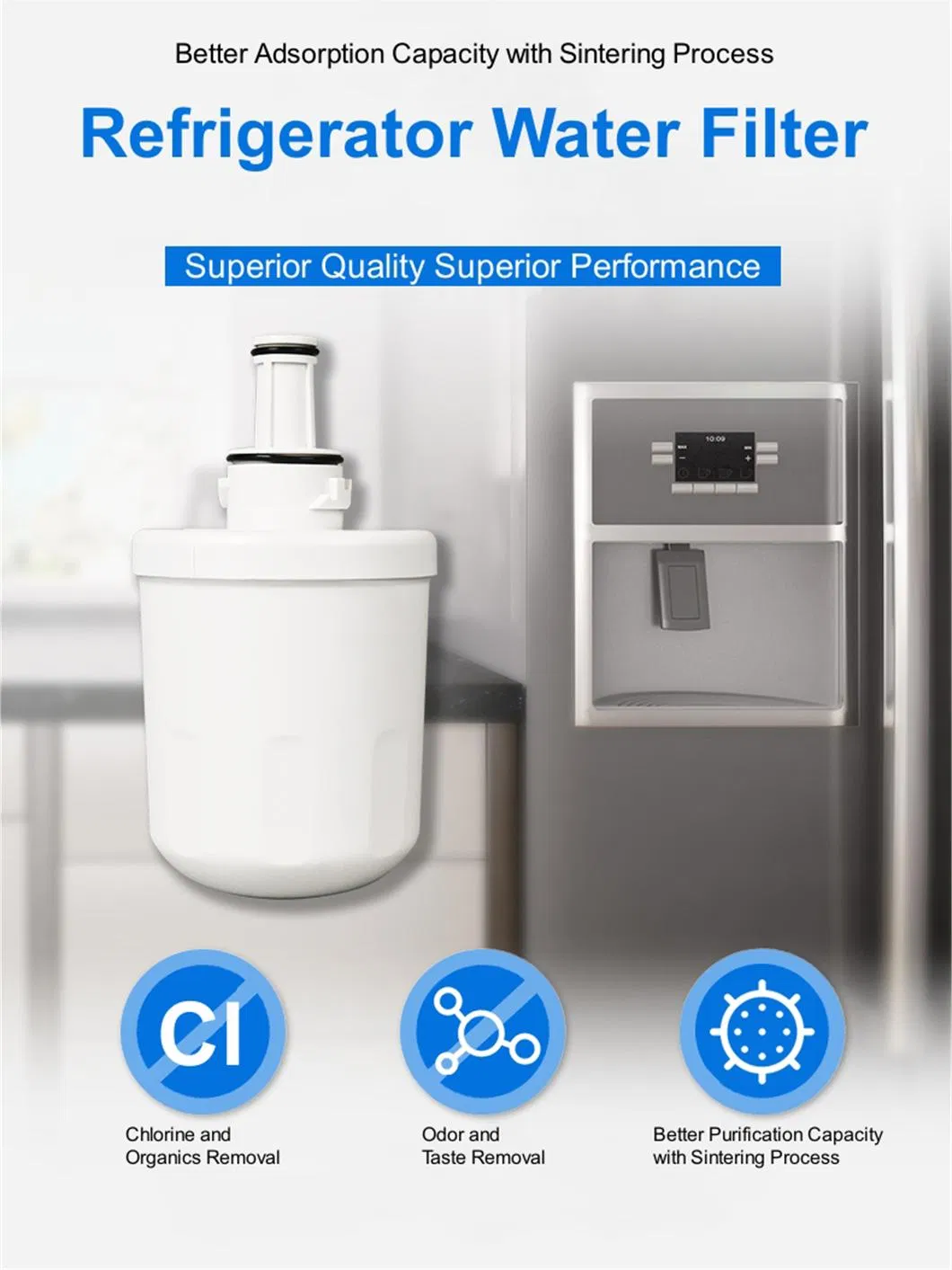 Wholesale Customized Good Quality Refrigerator Water Replacement Filter