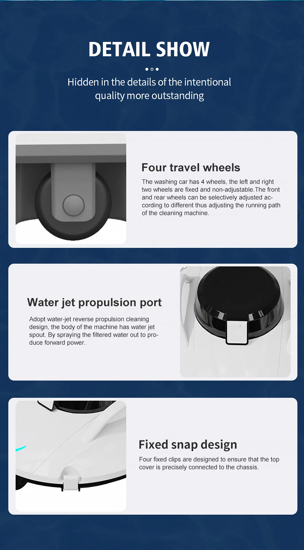 Cordless Robotic Pool Cleaner - Automatic Pool Vacuum for Inground Above Ground Pools - Smart Water Sensor Technology - Dual-Drive Motors Lasts 60 Mins