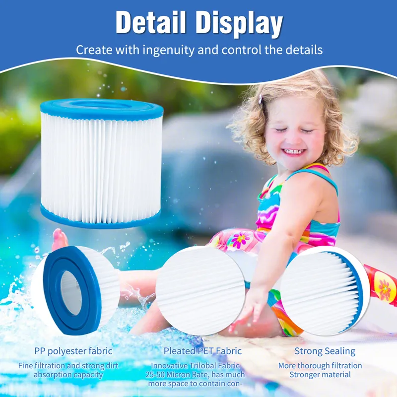 Factory Direct Sale Full Set Swimming Pool Equipment Pool Cleaning Accessories Filter