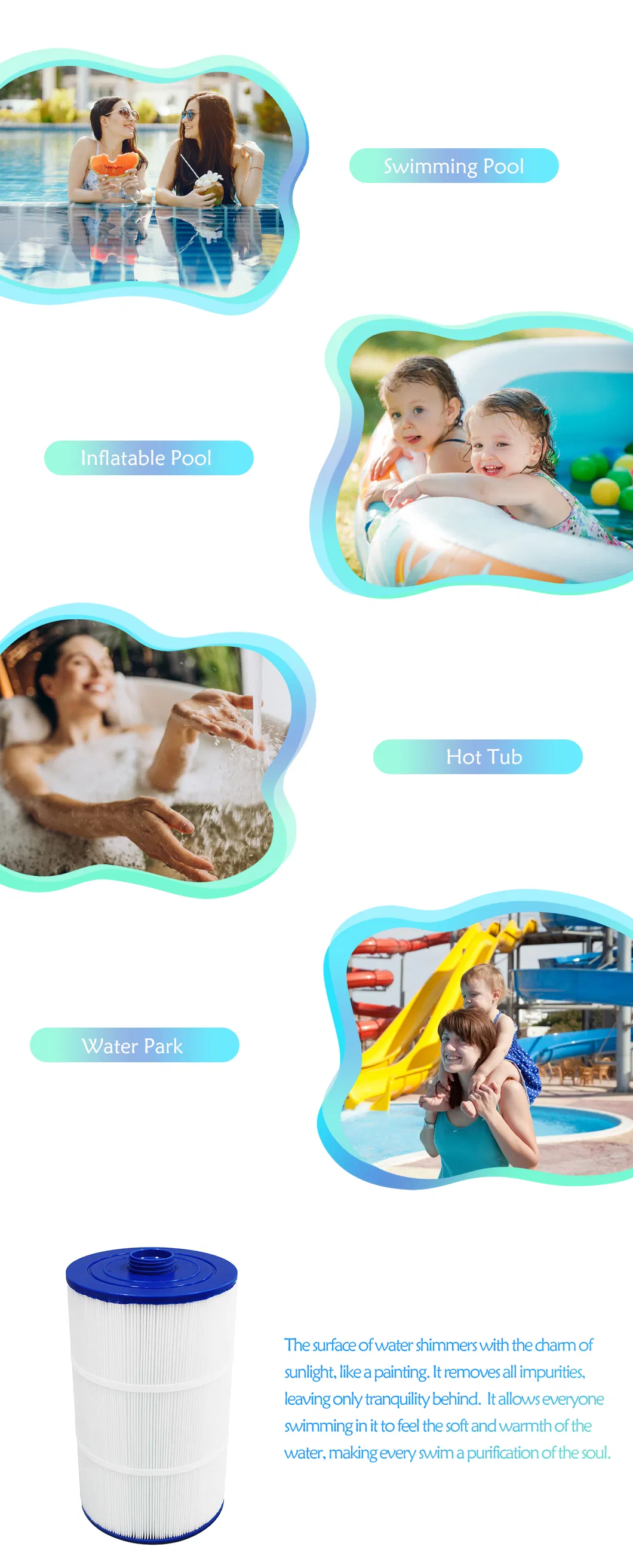 Swimming Pool Accessories Filtro De Agua Filter Compatible Model C-8380 Psd85-2002 FC-2810